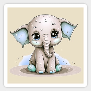 Tiny Trunks Baby Elephant Magnet